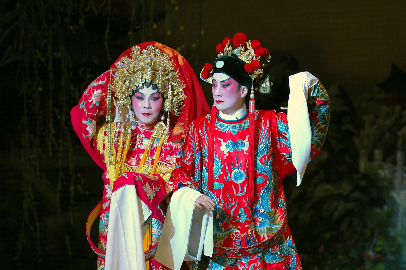 Musicians of the Cantonese opera orchestra